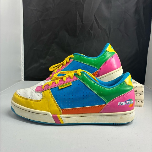Retro Y2K Colorblock PRO-Keds Royal Court Sneaker Size 10 Rare Skittles Vintage‎ - Picture 5 of 15